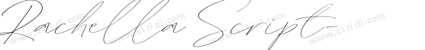 Rachella Script字体转换